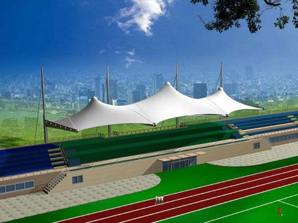 山東青島中學體育看臺